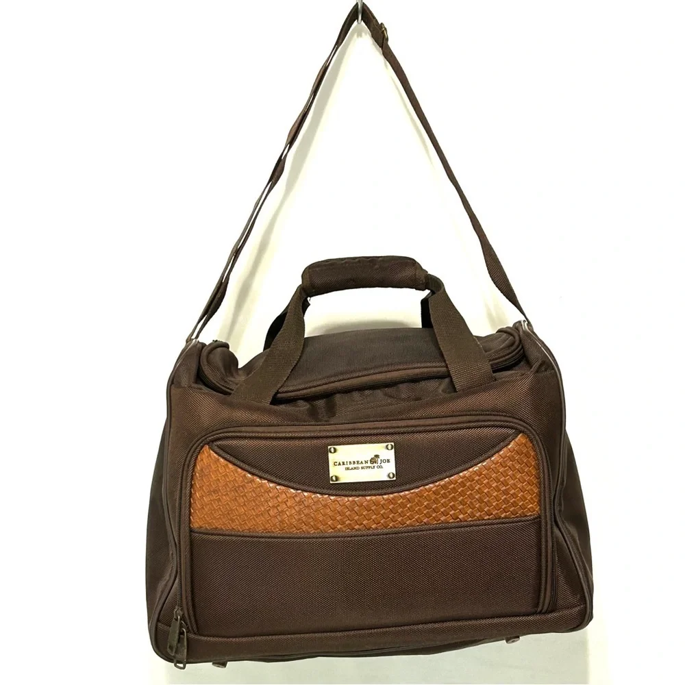 Caribbean Joe 16 Inch Weekend Gadget Bag, Chocolate Brown